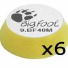 Car Care Rupes Polishing Pads | Rupes Bigfoot Nano Ibrid Yellow 30/40Mm Foam Hook On Polishing Pad 9.Bf40M 6 Pack