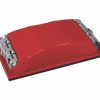 Cutting & Abrasives SAR Blocks | Hand Held Pad Red Plastic Rubbing Sanding Block With Clip 163Mm X 86Mm