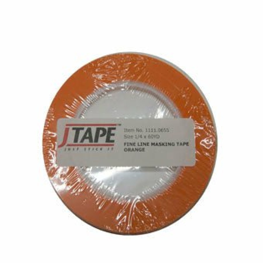 Prep & Repair JTAPE Fine Line Tape | Jtape Orange Fine Line Tape 3Mm X 55M Curves & Straight Lines