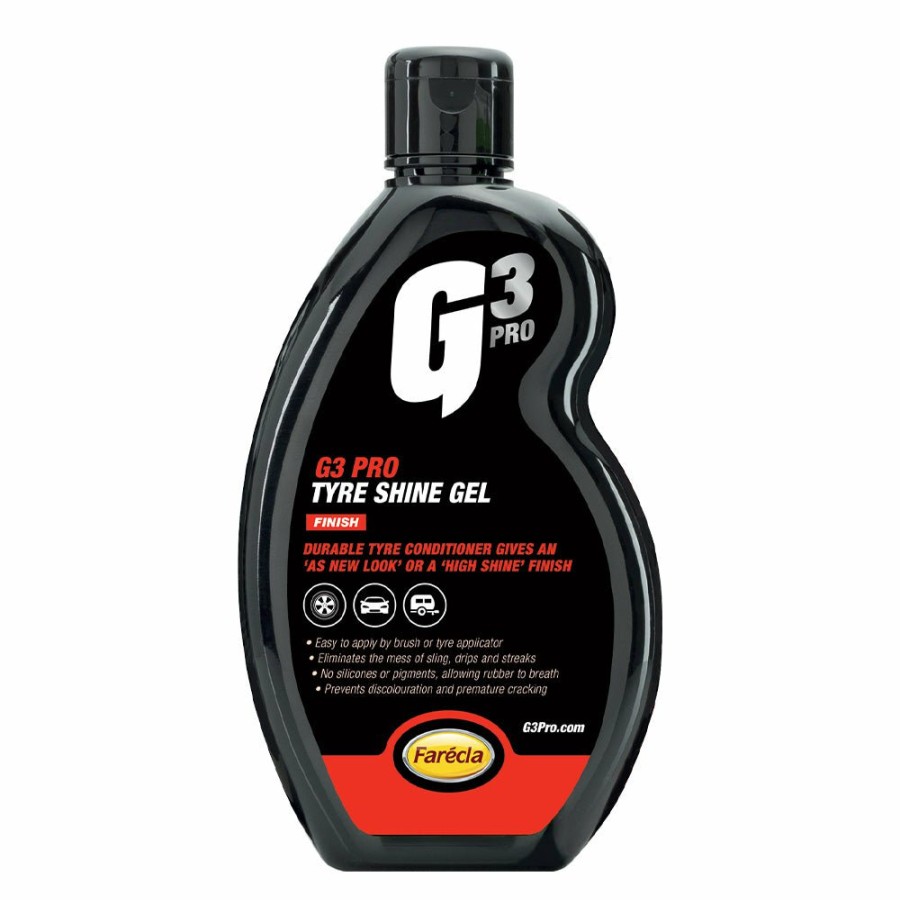 Car Care Farecla Wheels & Tyres | Farecla G3 Pro Tyre Shine Gel 500Ml High Shine Durable Finish Silicone Free