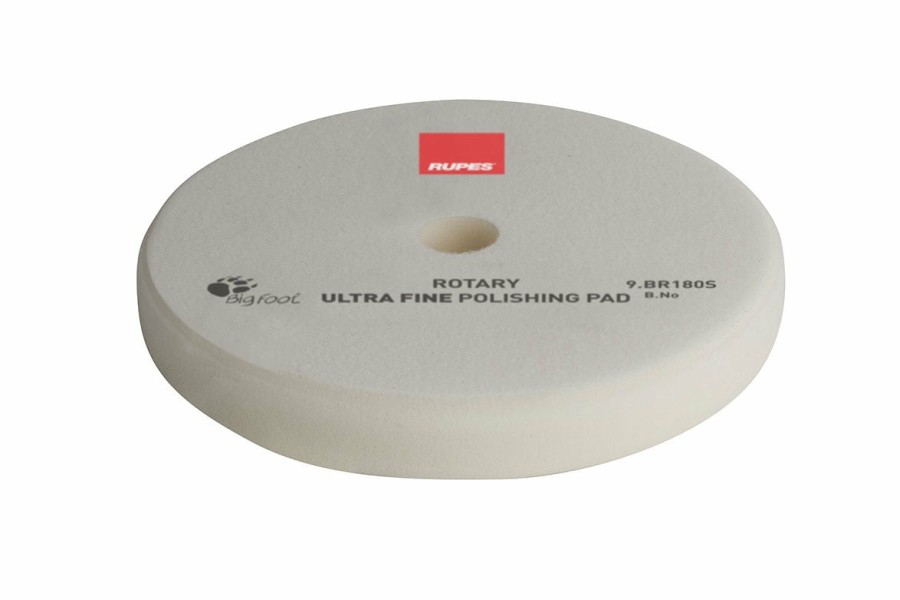 Car Care Rupes Polishing Pads | Rupes Bigfoot 9.Br180S White Rotary Ultra Fine Polishing Pad 155/160Mm