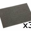 Cutting & Abrasives 3M Scouring Pads | 3M 7446 Scotch-Brite Grey Blending Hand Pad 3 Pack 152Mm X 228Mm