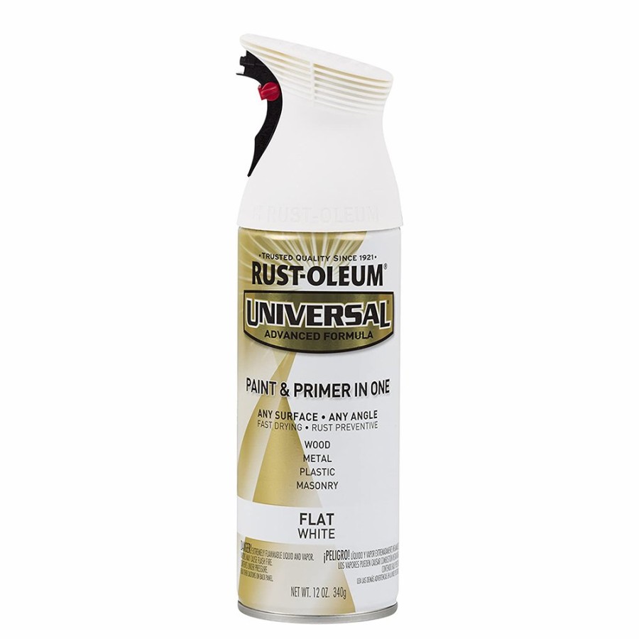 Paint Rust-Oleum Specialty | Rust-Oleum Universal Paint & Primer Spray Paint 340G Aerosol Flat White