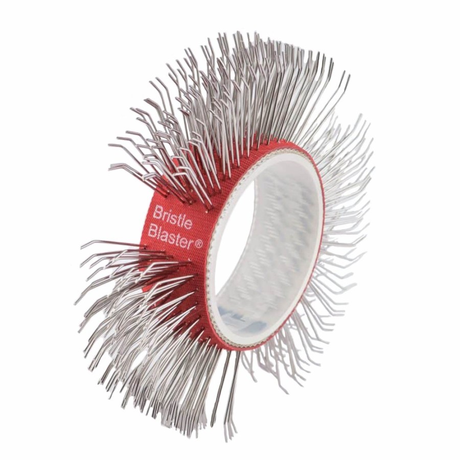 Cutting & Abrasives Monti MBX Bristle Blasters | Montipower Mbx Stainless Steel Belt Bristle Blaster Wire Brush 23Mm Red Bb-102