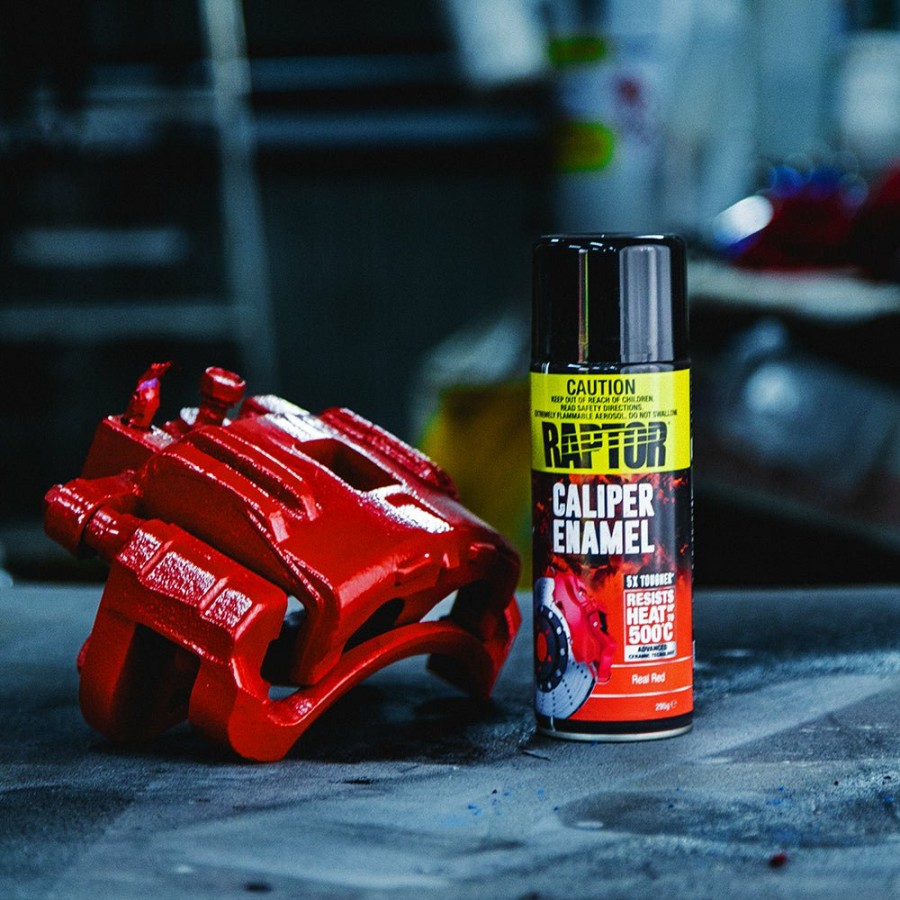 Paint U-POL High Temp & Brakes | U-Pol Raptor High Temp Brake Caliper Enamel Spray Paint Aerosol 295G Real Red