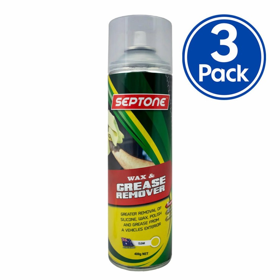 Prep & Repair Septone Wax & Grease Remover | Septone Wax And Grease Remover 400G Aerosol Pre Painting Cleaner X 3 Pack