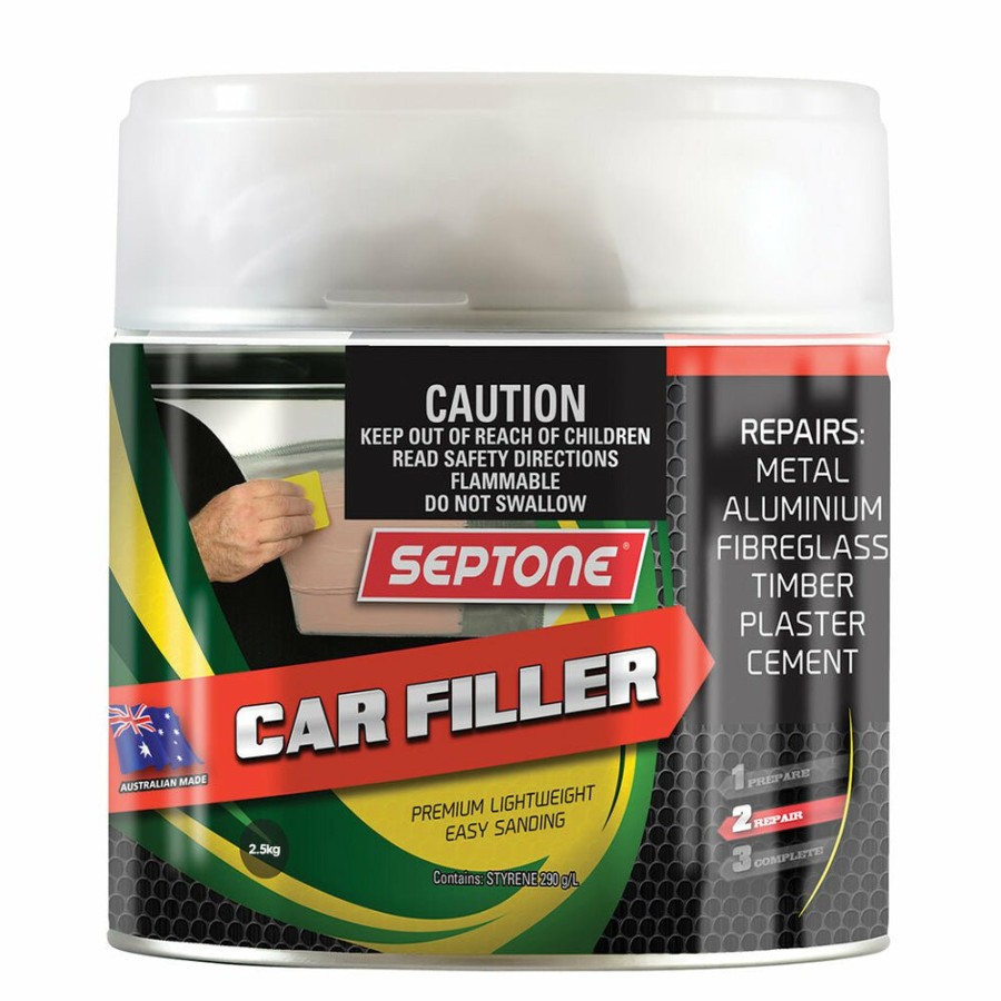 Prep & Repair Septone Lightweight Fillers | Septone Automotive Lightweight Polyester Car Body Filler 2.5Kg With Hardener