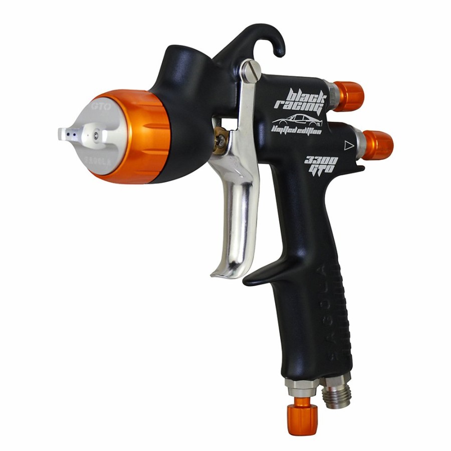 Spray Guns Sagola Gravity-Fed | Sagola Limited Edition Black Racing 3300 Gto 1.4Mm Tech Spray Gun