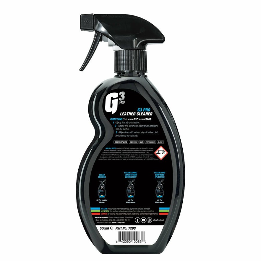 Car Care Farecla Leather & Vinyl | Farecla G3 Pro Leather Cleaner 500Ml Interior Restore Car Care