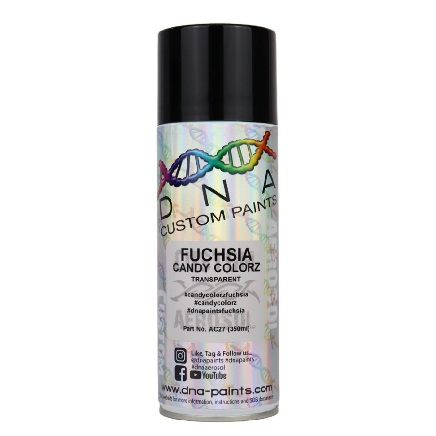 Paint DNA Paints Top Coats | Dna Paints Candy Colorz Spray Paint 350Ml Aerosol Candy Fuchsia