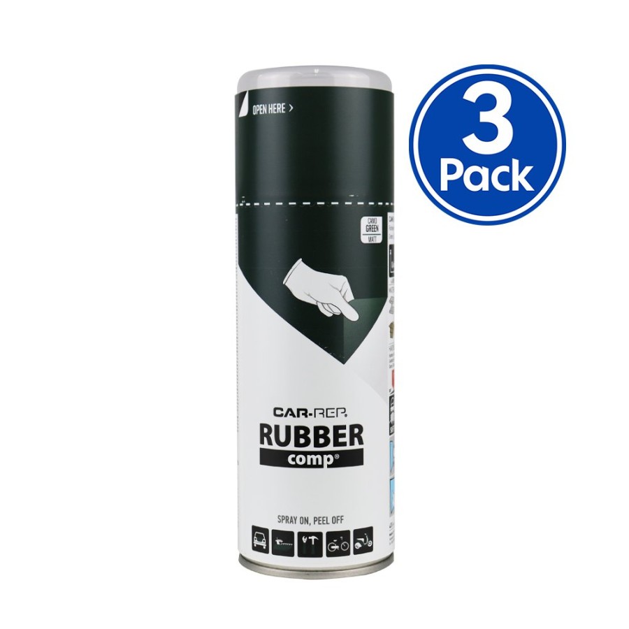 Paint Car-Rep Specialty | Car-Rep Rubber Comp Removable Plasti Dip Paint 400Ml Matte Camo Green X 3 Pack