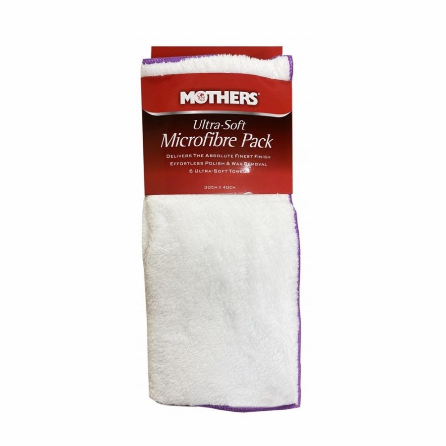 Car Care Mothers Microfibre Cloths & Towels | Mothers Microfibre Ultra Soft Towels 30Cm X 40Cm X 6 Pack