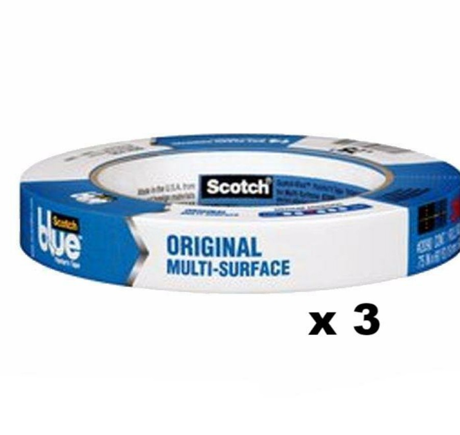 Prep & Repair 3M Masking Tape | 3M Scotch Blue Original Painter'S Masking Tape 2090 24Mm X 54.8M X 3