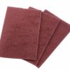 Cutting & Abrasives Rodim Scouring Pads | Basf Rodim Abrasive Sanding Hand Scuff Pad Maroon Red 150Mm X 225Mm Box Of 25 Scotch