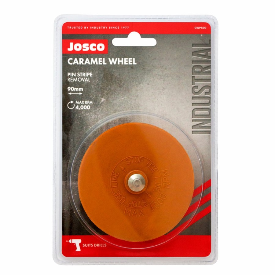 Cutting & Abrasives Josco | Josco 90Mm 3.5" Caramel Wheel Removes Vinyl Tape Graphics Decals & Pin Stripes