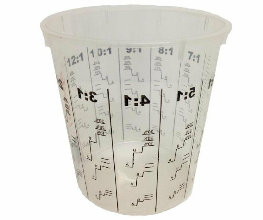 Painting Tools Velocity Measuring Cups | Calibrated Graduated Paint Mixing Cups 350Ml X 200 Vm4