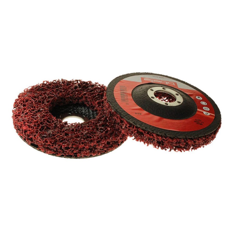 Cutting & Abrasives Abrasiflex | Abrasiflex Bibielle 127Mm X 22Mm Abrasive Depressed Centre Strip-It Disc Red