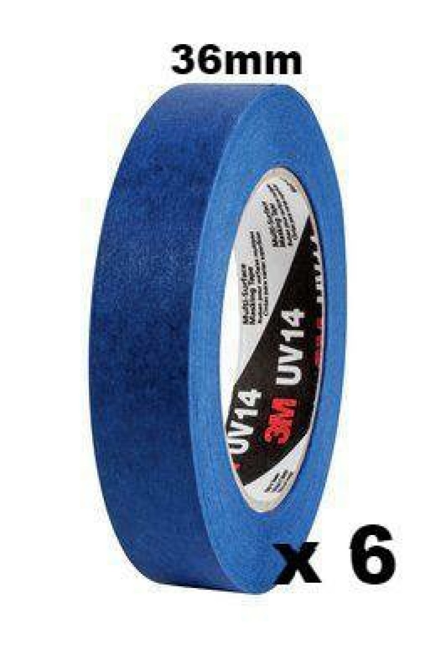 Prep & Repair 3M Masking Tape | 3M Industrial Uv Resistant Multi Surface Masking Tape 36Mm X 55M X 6 Uv14