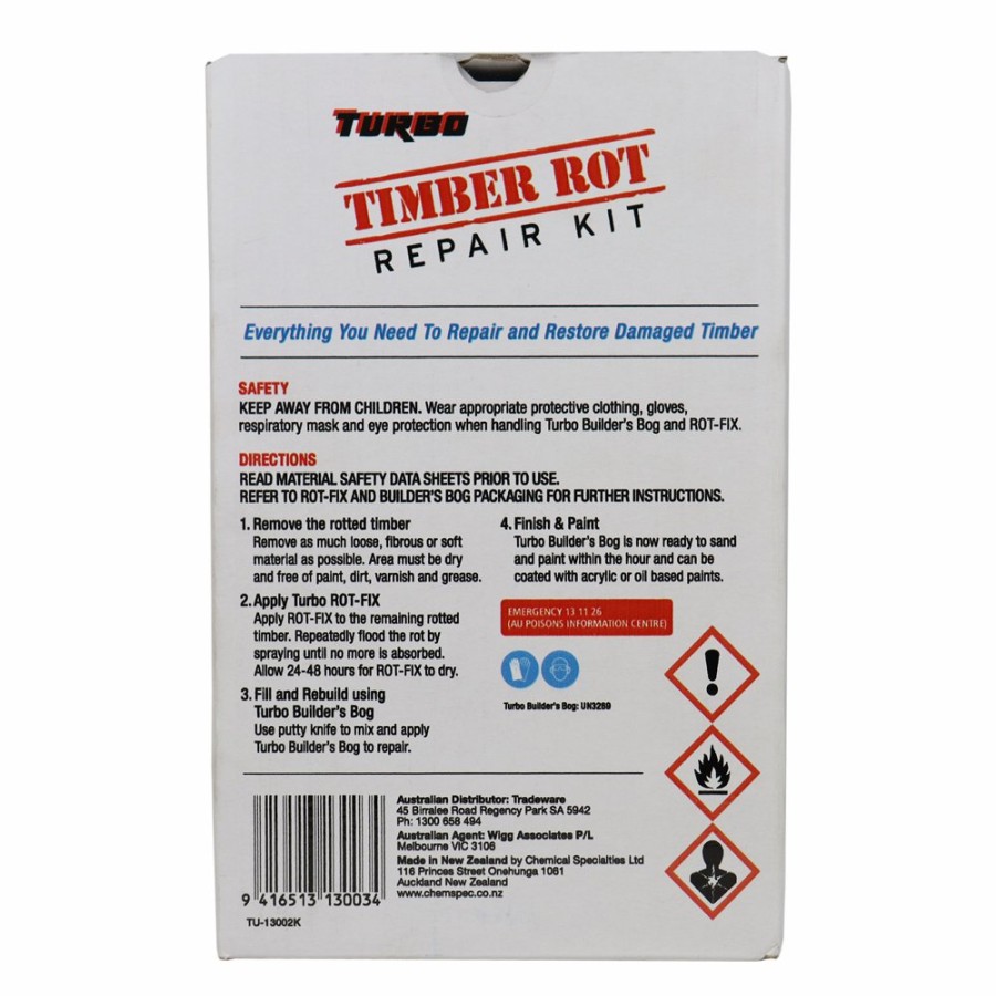 Paint Turbo Timber | Turbo Timber Rot Repair Kit 500Ml Wood Treatment