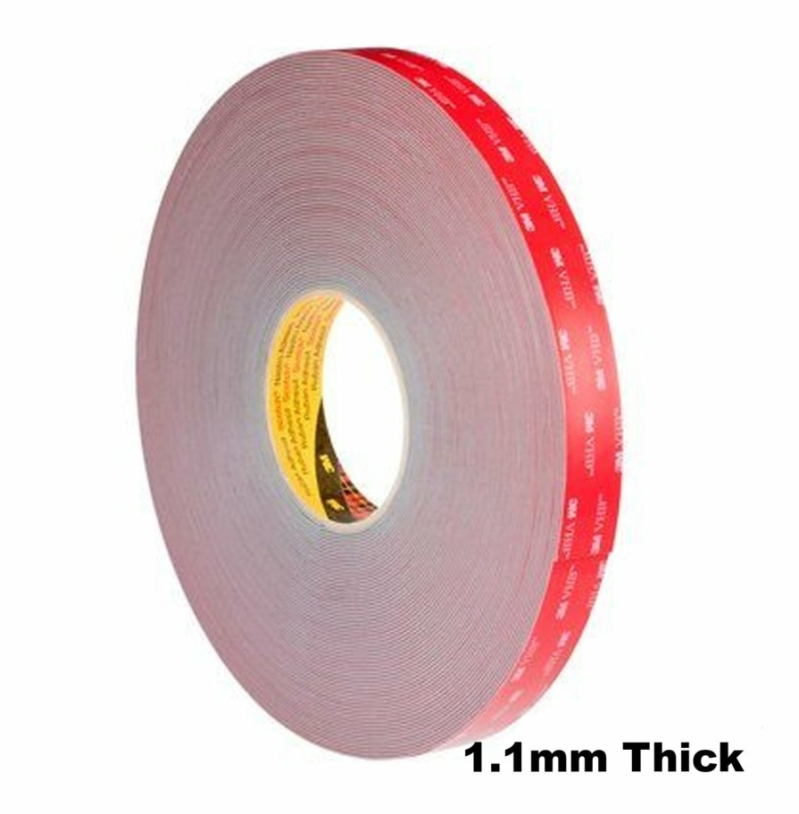 Prep & Repair 3M VHB & Double Sided Tape | 3M Vhb Tape Gph-110Gf General Purpose High Temp 1.1Mm Grey 18Mm X 33M