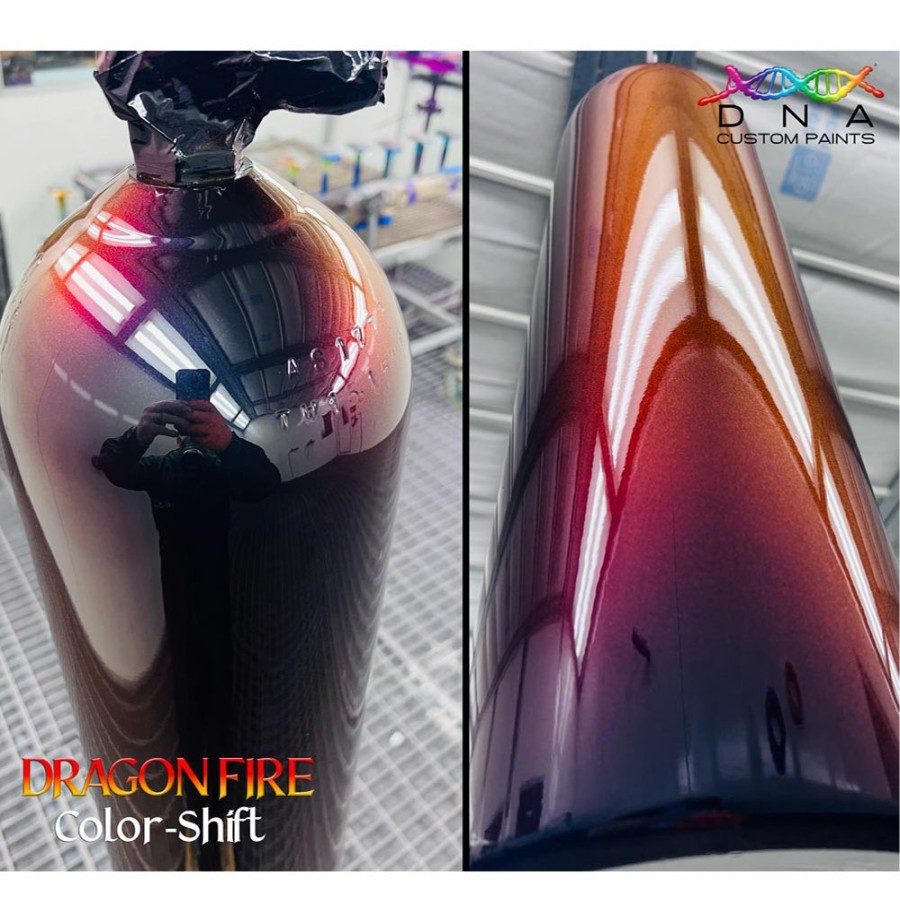 Paint DNA Paints Top Coats | Dna Paints Colour Shift Pearl (Black/Orange/Red) Spray Paint 350Ml Aerosol Dragon Fire