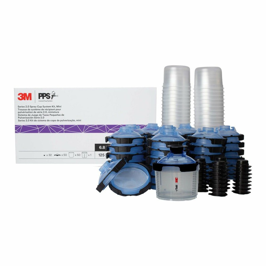 Spray Guns 3M Lids | 3M 26752 Pps Series 2.0 Lids Mini/Midi Cups 200Ml 125 Micron X 50 Pack Box