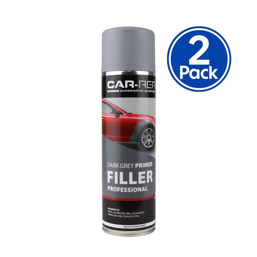 Paint Car-Rep Primers | Car-Rep Automotive Professional Primer Filler 500Ml Grey X 2 Pack