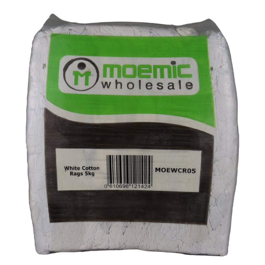 Cleaning Moemic Rags & Wipes | Moemic White Cotten Rags 5Kg Cleaning Staining Multipurpose Bulk