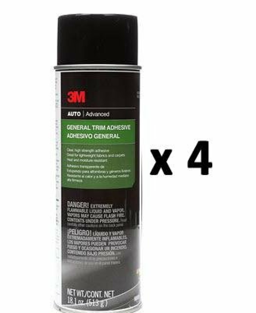 Adhesives & Sealants 3M Spray Adhesives | 3M Auto Car Body Repair Bond Advanced General Trim Adhesive 513G 08088 X 4