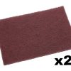 Cutting & Abrasives 3M Scouring Pads | 3M 7447 Scotch Brite General Purpose Maroon Hand Pad 20 Pack 152Mm X 228Mm