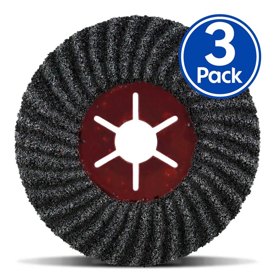 Cutting & Abrasives Abrasiflex | Abrasiflex Zec 125Mm X 22Mm Abrasive Semi Flexible Grinding Strip Disc X 3 Pack