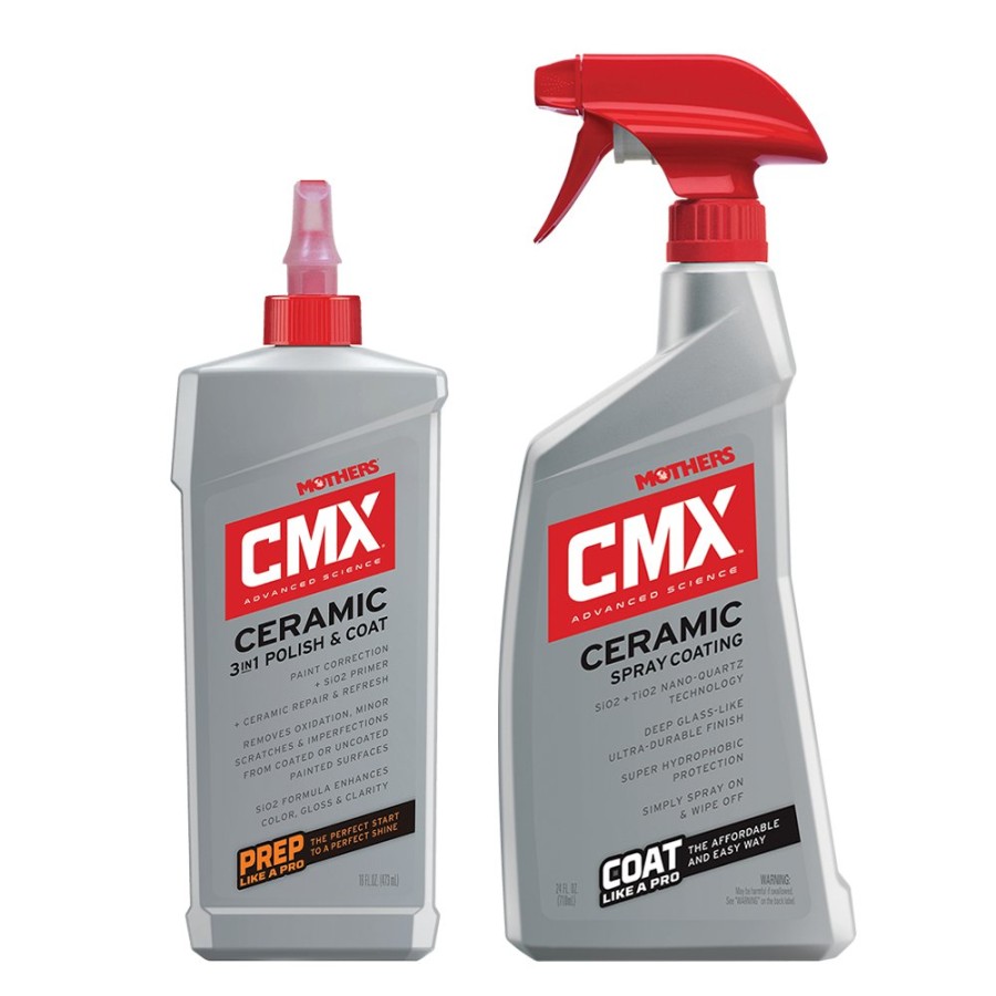 Car Care Mothers Ceramic Coatings | Mothers Cmx Ceramic Clear Coat Nano Spray Coating & 3-In-1 Polish & Coat Kit