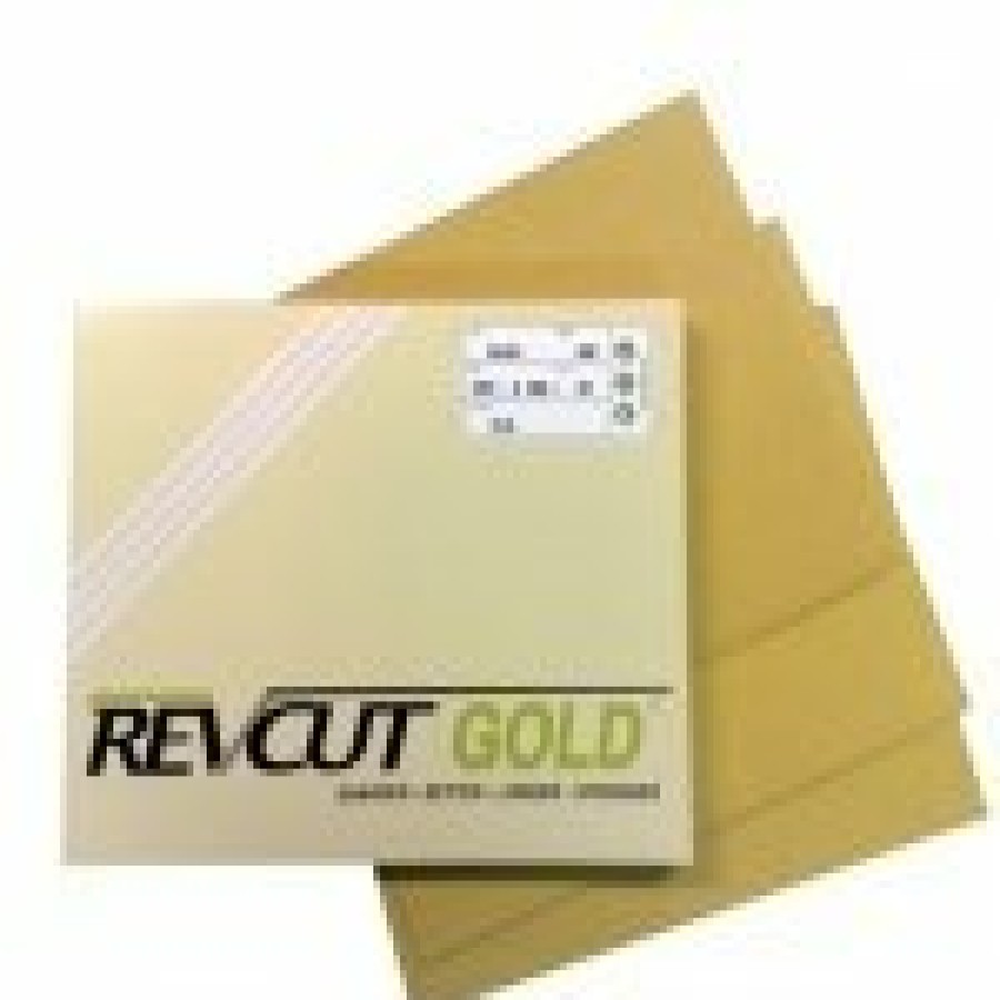 Cutting & Abrasives Revcut Sheets | Revcut Gold P400 Grit Free Cut Dry Sandpaper Sheets Pk50 228Mmx280Mm Auto Marine