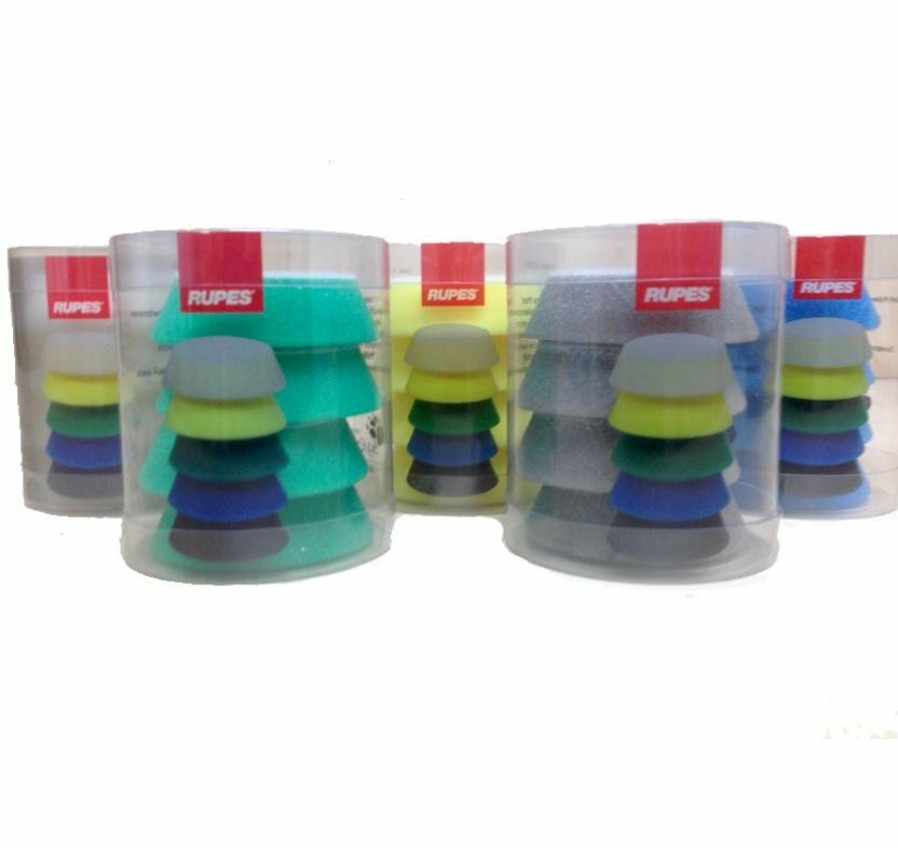 Car Care Rupes Polishing Pads | Rupes Bigfoot Nano Ibrid 50/70Mm Polishing Pad Kit All Grits