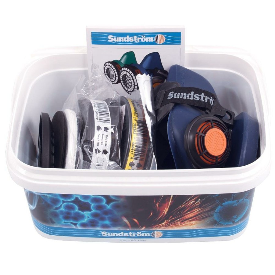 Safety Sundstrom Respirators | Sundstrom Half Face Respirator Pro Kit Sr100 W/ 315 Abe1 Gas Filter