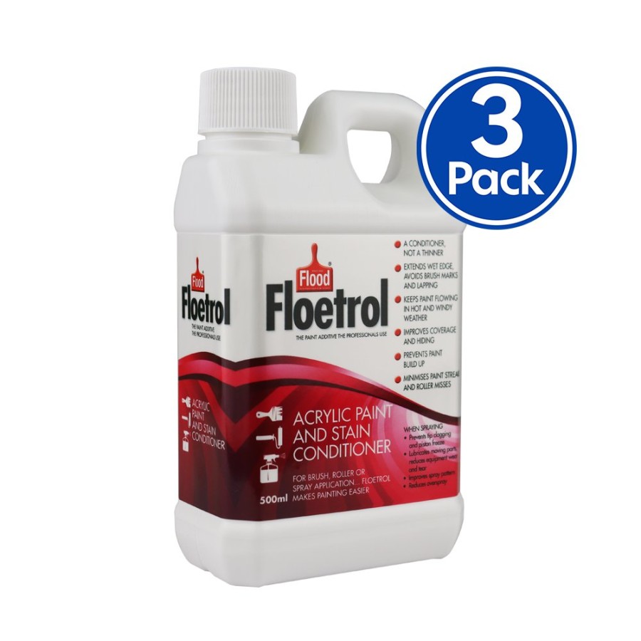 Paint Flood Paint Additives | Flood Floetrol Acrylic Stain Conditioner Painting Additive 500Ml X 3 Pack