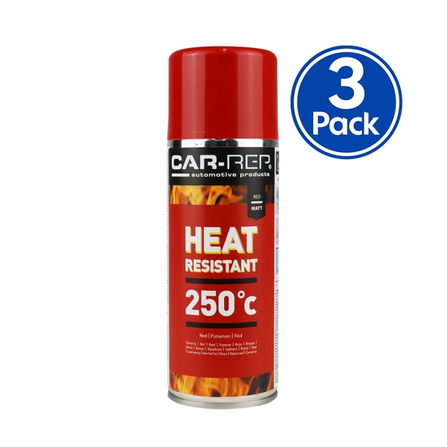 Paint Car-Rep High Temp & Brakes | Car-Rep Automotive Heat Resistant Paint 400Ml Red X 3 Pack