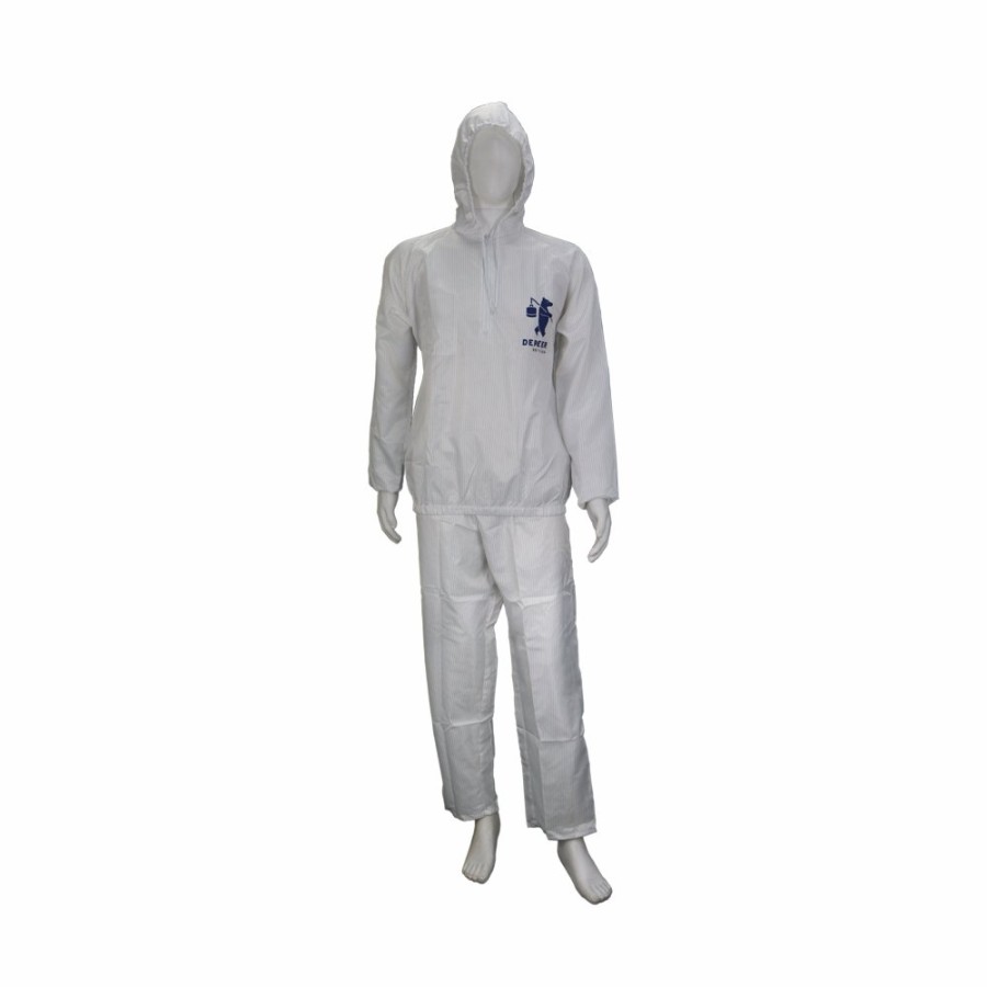 Safety Valspar Reusable Overalls | Debeer Reusable 2 Piece White Spray Suit Painting Overalls