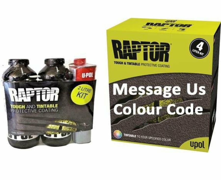 Paint U-POL Bedliner | U-Pol Raptor Tintable (Choose Your Colour) Protective Coating Bed Liner Kit 6L