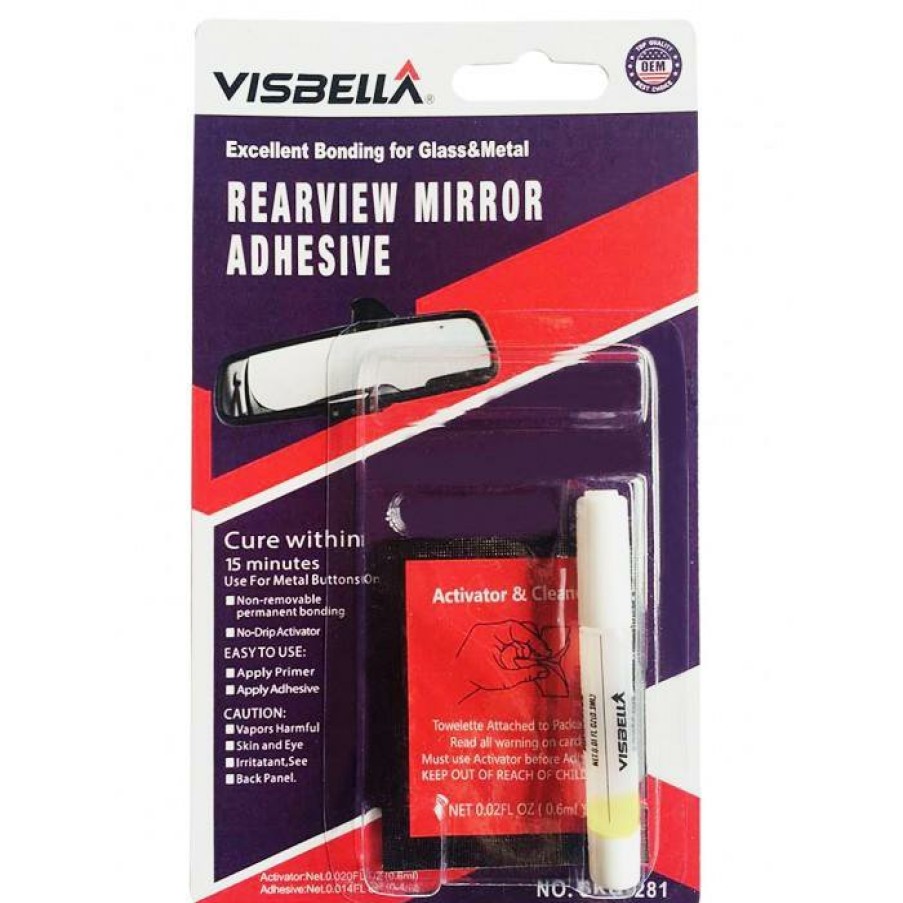 Adhesives & Sealants Visbella Tube Adhesives | Visbella Diy Rearview Mirror Adhesive Bonding Glass Metal