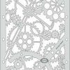 Spray Guns Anest Iwata Stencils | Iwata Steampunk Clockwork Template Airbrush Design Stencil