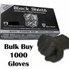 Safety Black Shield Nitrile Gloves | Black Nitrile Gloves Disposable Nitro Powder Free Industrial Grade Gloves Small X 1000