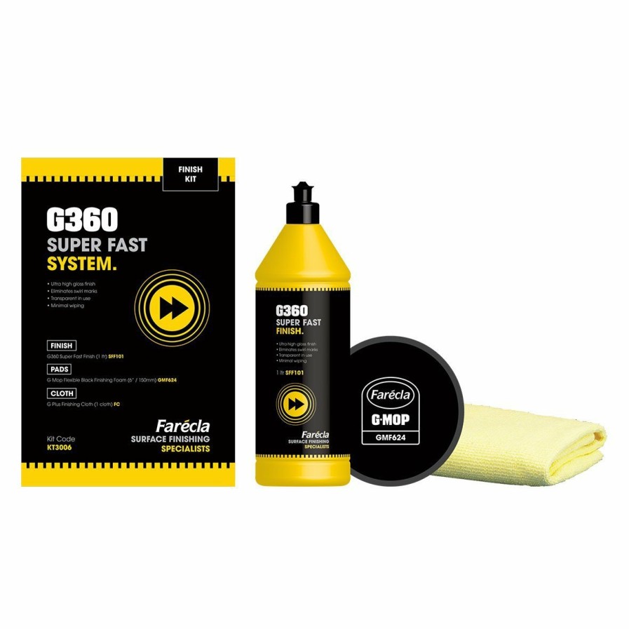 Car Care Farecla Polishes | Farecla G360Super Fast System Finish Kit Polishing High Gloss