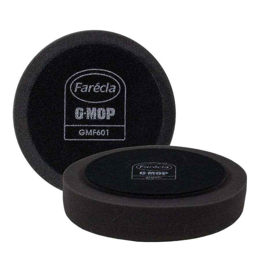 Car Care Farecla Polishing Pads | Farecla G Mop 6" (150Mm) Black Hook & Loop Finishing Foam Pads X 2 Pack