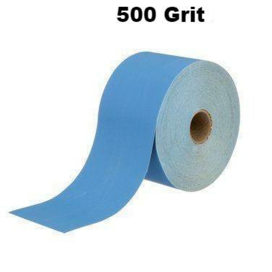 Cutting & Abrasives 3M Rolls | 3M Stikit Blue Abrasive Sheet Roll 70Mm X 41.1M 500 Grit 36227 Surface Prep