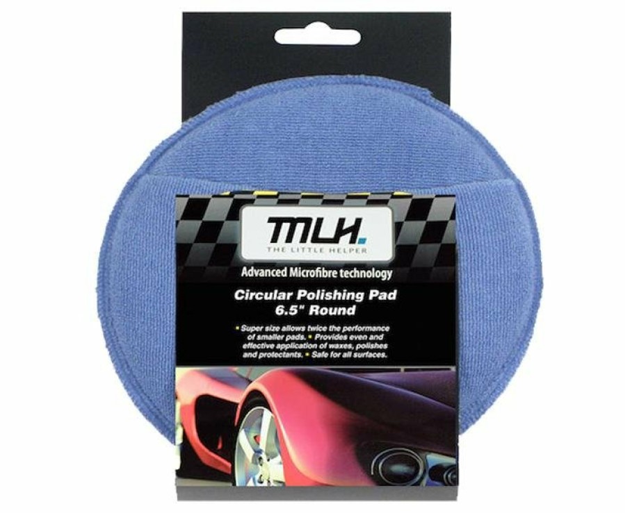 Car Care Mothers Hand Applicators | Mlh Microfibre Circular Applicator Polishing Pad 16.5Cm