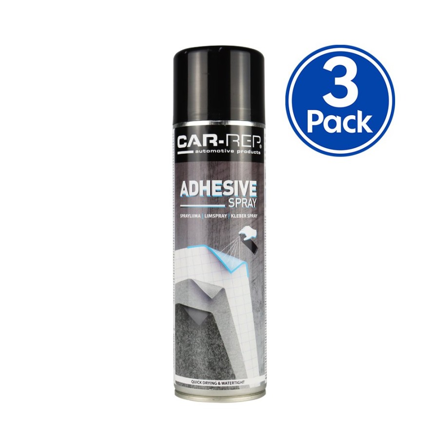 Adhesives & Sealants Car-Rep Spray Adhesives | Car-Rep Spray On Headliner Adhesive 500Ml Clear X 3 Pack