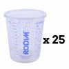 Painting Tools Rodim Measuring Cups | Basf Rodim Calibrated Graduated Paint Mixing Cups 1100Ml X 25 Pack