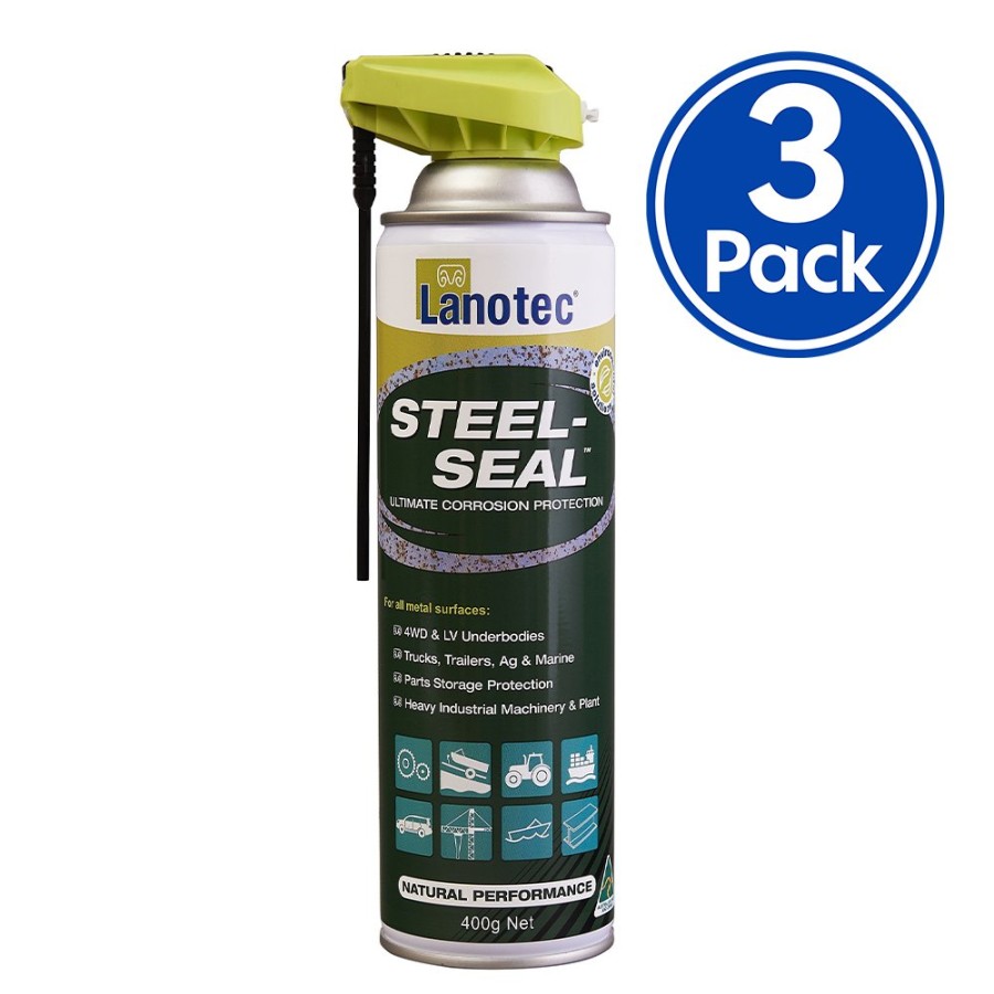 Prep & Repair Lanotec Rust Prevention | Lanotec Lanolin Steel Seal Corrosion Protection 4Wd Trailers 400G Spray X 3 Pack