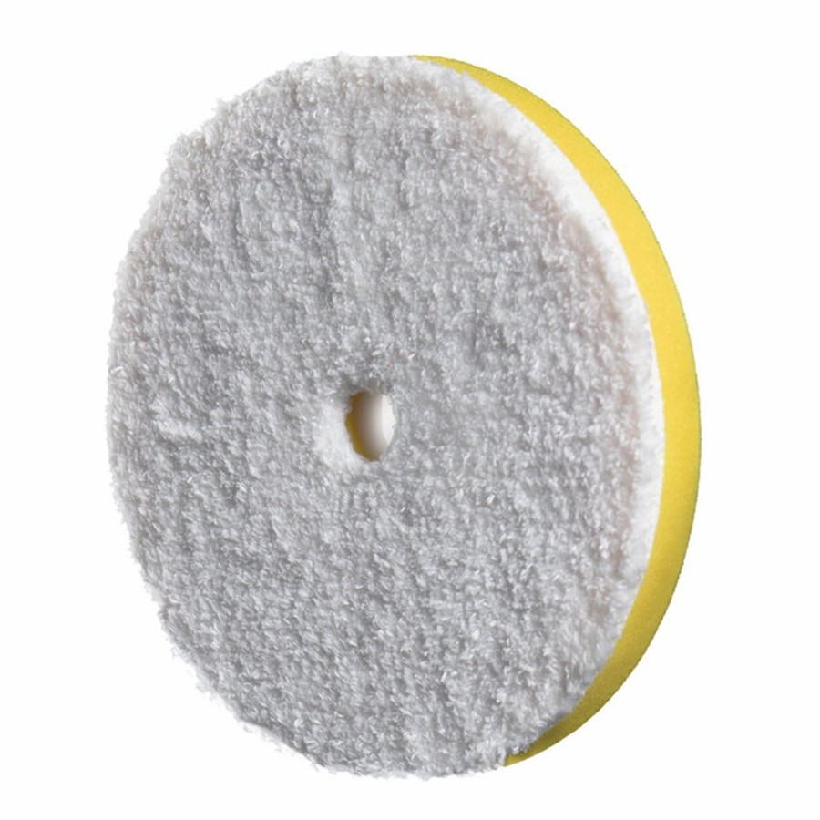 Car Care Rupes Polishing Pads | Rupes Bigfoot Da Fine Microfibre Compound Pad Fine Yellow 85Mm